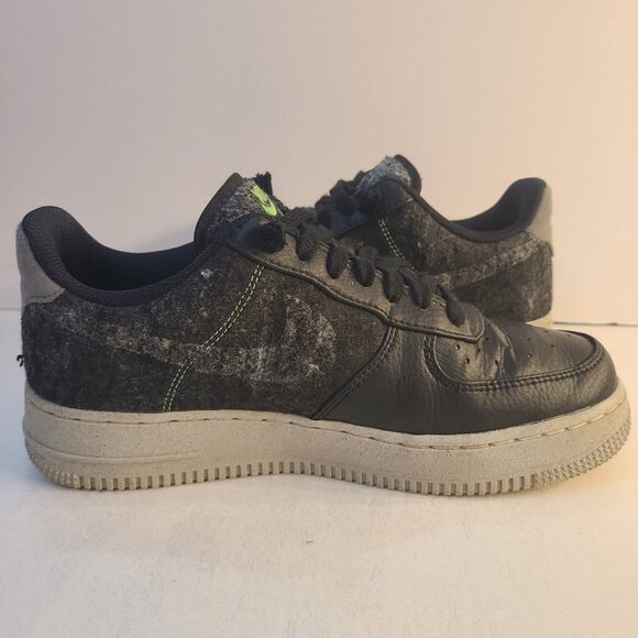 Nike Air Force 1 Recycled Wool Pack Electric Green Sneakers Woman's Size 11 - Picture 7 of 10